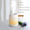 Essential Oil Diffuser for Bedroom, Quiet Humidifiers for Home, Ultrasonic 250ML Small Aroma Diffuser, for Baby Bedroom, Hotel, Plant, White