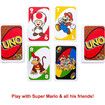 UNO Super Mario Card Game Animated Character Themed Collector Deck 108 Cards with Character Images, for Kids Ages 7 Years Old and Up