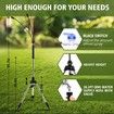 Standing Misters for Outside Patio,Adjustable Height 3.2-4.1FT Misting System Line 26.5FT Portable Water Misters for Cooling Outdoor with Tripod Base Stand Mister for Backyard Pool Party