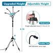 Standing Misters for Outside Patio,Adjustable Height 3.2-4.1FT Misting System Line 26.5FT Portable Water Misters for Cooling Outdoor with Tripod Base Stand Mister for Backyard Pool Party