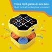 Tic Tac Toe Bolt Game, 3 in 1 Handheld Puzzle Game Console, Portable Travel Games for Educational and Memory Growth, Fidget Toys Board Games for Kids, Men and Womens, Birthday Gifts for Age 3+