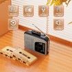 Portable Cassette Players & Recorders, AM FM Radio Walkman Cassette Player Convert to MP3 by Micro SD Card, Built-in Mic and Speaker for Voice Recorder, 2AA Battery or USB Power Supply
