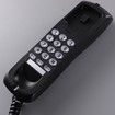 Wall Mounted Telephone Fixed Landline Wall Telephones Perfect for Home and Business Use Simple Caller Re-dial Function Telephone Energy Saving Telephone, Black