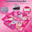 LED Light Dance Music Mat with 6-Button Wireless BT Connect,Music Dance Game Kids Birthday Gifts for Girl Boy,Play Kid Dance Pad