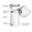 Portable Nebulizer, Effective Handheld Mesh Nebulizer Machine for Kids Teens, Breathing Machine Nebulizer Inhaler Home Use Travel Friendly