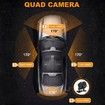 1080P Dash Camera 4 Channels 4 Lens FHD Vehicle Models with 360 Degree Font Left Right Rear Camera With WIFI Support Parking Monitor Night Version-1 Pack