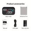 Universal Car HUD Head Up Display,GPS Speedometer with One-Piece Sunshade Design with Auto Brightness,Speed Alert,Clock,Trip Time,AB Distance