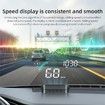 Universal Car HUD Head Up Display,GPS Speedometer with One-Piece Sunshade Design with Auto Brightness,Speed Alert,Clock,Trip Time,AB Distance