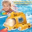 Remote Control Boat for Kids,2.4GHZ Mini RC Boat with Spray Water Pump and Led Lights Lakes & Swimming Pool Toys,Age3+,2 Rechargeable Batteries (Yellow)