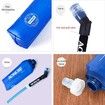 1 Pcs 250ml Soft Water Bottle , TPU Collapsible Flask Foldable Bottles for Hydration Pack, BPA Free, for Running Hiking Cycling Climbing