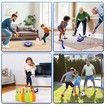 Hover Soccer Ball,4-In-1 Air Floating Soccer Toy Set,Rechargeable Hover Soccer & Hockey Ball with LED Light,Indoor Outdoor Toys,Sport Toys for Age3+
