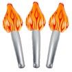 3 PCS Inflatable Torch Fun Torch Inflates For Olympic Games,16Inch Fake Torch Plastic Olympic Torch Prop For Olympic Party Decorations Medieval Luau Themed Party Sports Competitions