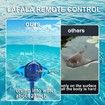 Pool Toys Remote Control Stingray Diving into Water High Simulation Robot Manta ray Lights Rechargeable Battery Great Gift RC Boat for Age3+,Blue