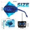 Pool Toys Remote Control Stingray Diving into Water High Simulation Robot Manta ray Lights Rechargeable Battery Great Gift RC Boat for Age3+,Blue
