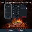 Wireless Meat Thermometer, Bluetooth Meat Thermometer with Smart APP Control, Food Thermometer for Grilling and Smoking, Digital BBQ Meat Thermometer