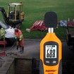 Decibel Meter, Digital Sound Level Meter 30 to 130 dB Audio Noise Measure Device Backlight MAX/MIN, Data Hold Auto Power Off Dual Ranges