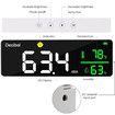 Sound Level Meter with Large LED Display Decibel Temperature Humidity Wall Hanging Noise Monitor