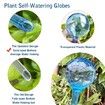 Plant Watering Globes,10pcs Plastic Plant Automatic Water Bulbs Flower Self Feeder Balls Irrigation Device Auto Waterer Planter Insert Stakes