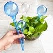 Plant Watering Globes,10pcs Plastic Plant Automatic Water Bulbs Flower Self Feeder Balls Irrigation Device Auto Waterer Planter Insert Stakes