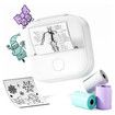 Phomemo T02 Sticker Printer, Inkless Printer Mini Printer Sticker Maker Bluetooth Thermal Pocket Printer for Study Notes, Stickers, Photos, DIY Printing, with 3 Rolls Paper, White