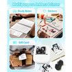 Phomemo T02 Sticker Printer, Inkless Printer Mini Printer Sticker Maker Bluetooth Thermal Pocket Printer for Study Notes, Stickers, Photos, DIY Printing, with 3 Rolls Paper, White