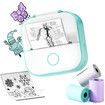 Sticker Printer Phomemo T02 Mini Inkless Bluetooth Thermal Pocket Maker Study Notes Photos DIY 3 Rolls Paper Creative Craft Tool Pink