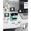 Phomemo M220 Label Maker With 1 Roll Label, 3.14 Inch Barcode Label Printer, Portable Sticker Maker Machine for Barcode, Name, Address, Labeling, Mailing, Home, Office and Small Business, Compatible with Phones and PC, Green