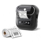 Phomemo M220 Label Maker With 1 Roll Label, 3.14 Inch Barcode Label Printer, Compatible with Phones and PC, Black