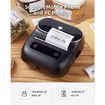 Phomemo M220 Label Maker With 1 Roll Label, 3.14 Inch Barcode Label Printer, Compatible with Phones and PC, Black