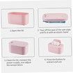 Wipe Warmer LED Display Adjustable, Portable Baby Wipe Dispenser for Home Car Travel (Pink)
