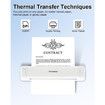 Phomemo Exclusive Thermal Transfer Ribbon for P831 Portable Printer, Supports A4 and US Letter Paper Wireless Bluetooth Printing for P831 Inkless Printer at Home Office, Outdoor, 2 Rolls