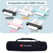 Phomemo Case, Compatible with Itari, COLORWING, Odaro, Omezizy M08F/P831/TP81 Letter and A4 Portable Printer, for HPRT MT800 Mobile Travel Printer Storage Holder Paper and USB Cable (Box Only)