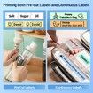 Phomemo D30 Label Printer with 1 Roll Rabel, Bluetooth Wireless Mini Pocket Smartphone Label Maker Machine, Direct Thermal Printer Rechargeable Labeler Compatible with iPhone/Android, for Home Office Labeler, Black