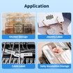 Phomemo D30 Label Printer with 1 Roll Rabel, Bluetooth Wireless Mini Pocket Smartphone Label Maker Machine, Direct Thermal Printer Rechargeable Labeler Compatible with iPhone/Android, for Home Office Labeler, Black