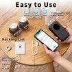 Phomemo D30 Label Printer with 1 Roll Rabel, Bluetooth Wireless Mini Pocket Smartphone Label Maker Machine, Direct Thermal Printer Rechargeable Labeler Compatible with iPhone/Android, for Home Office Labeler, Black