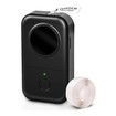 Phomemo D30 Label Printer with 1 Roll Rabel, Bluetooth Wireless Mini Pocket Smartphone Label Maker Machine, Direct Thermal Printer Rechargeable Labeler Compatible with iPhone/Android, for Home Office Labeler, Black