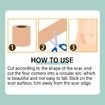 2 Boxes Scar Tattoo Cover Up Tape Sheets, Invisible Skin Tone Concealer Tattoo Stickers Cover Up Scars Patch Waterproof, 5cm x 5cm x 500 cm