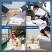 Portable Printers Wireless for TravelaPhomemo Portable Printers Wireless for Travel, Inkless Printer Thermal M835, Mobile Printer Bluetooth Support 8.5 inch, A4, 4.33inch, 3.15inch, 2.08 inch Thermal Paper Roll, Compact Printer Compatible with iOS and And