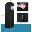 54Inch Suit Bags for Closet Storage and Travel,Gusseted Hanging Garment Bags for Men Suit Cover With Handles for Clothes,Coats,Jackets,Shirts (3 Packs)