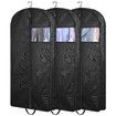43Inch Suit Bags for Closet Storage and Travel,Gusseted Hanging Garment Bags for Men Suit Cover With Handles for Clothes,Coats,Jackets,Shirts (3 Packs)