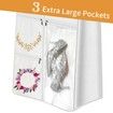 72 Inch Wedding Dress Garment Bag with 10 Inch Gusseted Dress Bags for Gowns Long 4 Pockets Dress Cover for Women,White
