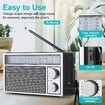 Radios Portable AM FM Retro Radio,Transistor Radios with Loud Speakers,Battery Powered or DC Power,Suitable for Indoor Outdoor and Emergency Use,Small Transistor Radio AM FM Gifts