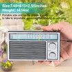 Radios Portable AM FM Retro Radio,Transistor Radios with Loud Speakers,Battery Powered or DC Power,Suitable for Indoor Outdoor and Emergency Use,Small Transistor Radio AM FM Gifts