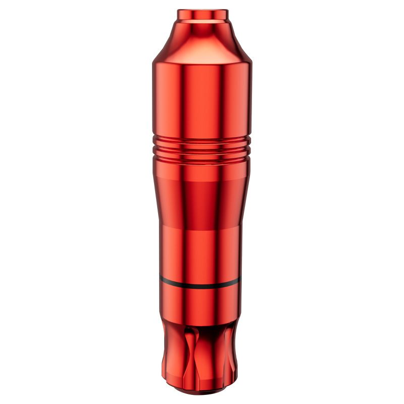 Rotary Tattoo Machine, Tattoo Pen Style Cartridge Machine Gun Liner Shader with DC Cord 9000r/m Motor Zinc Alloy Tattoo Machine Kit for Body Art Tattoo,Red