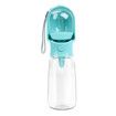 2in1 Dog Water Bottle Food Container Leak Proof Portable Travel Puppy Cat Walking Camping Color Blue