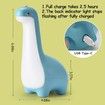 Portable Night Light for Kids Room, Rechargeable Animal Lights Decoration for Girls and Boys (Green)