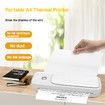 Portable Wireless Thermal Printer 300Dpi ,Inkless Printing,Tattoo Transfer,With 20pcs Free Transfer Paper Compatible With Smartphone & Pc