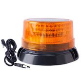 Solar LED Strobe Warning Lights Wireless Waterproof Rotating Yellow Beacon Emergency Vehicles Tow Trucks School Bus Construction Site Safety 360° Visibility