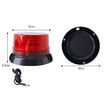 Solar Powered LED Strobe Lights Wireless Waterproof Red Beacon Portable Rotating Warning Lights for Vehicles Tow Trucks School Buses