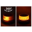 Solar Powered LED Strobe Lights Wireless Waterproof Red Beacon Portable Rotating Warning Lights for Vehicles Tow Trucks School Buses